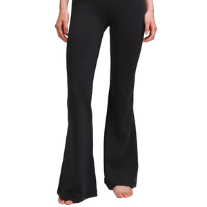 Lululemon Athletica Lulu Flare Black Activewear Athletic Vintage Pants 10 TALL